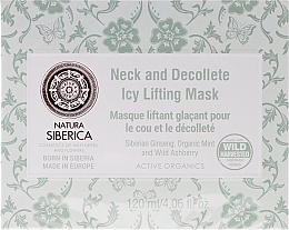 Fragrances, Perfumes, Cosmetics Ice Firming Neck and Decollete Mask with Lifting Effect Anti-Age - Natura Siberica