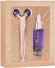 Set - Crystallove Amethyst 3D Lift & Sculpt Set Limited Edition (ser/30ml + massager/1pc) — photo N2