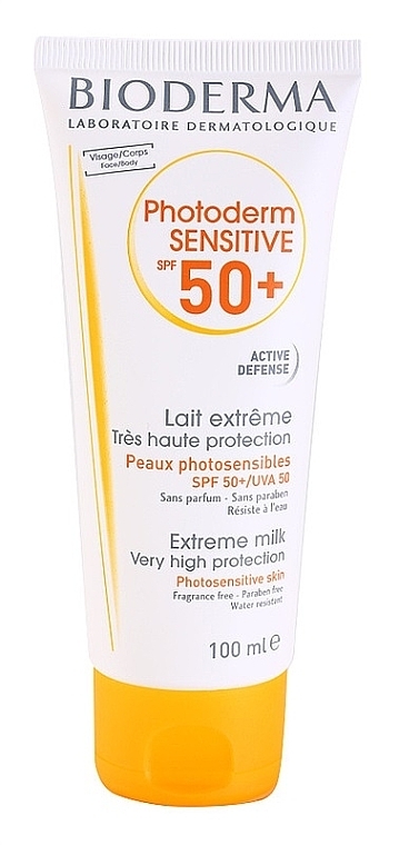 Sunscreen Milk - Bioderma Photoderm Sensitive SPF50+ Lait Extreme — photo N2