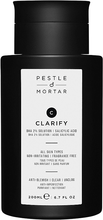 Face Toner - Pestle & Mortar Clarify BHA 2% Solution Toner — photo N1