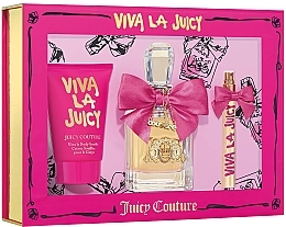 Fragrances, Perfumes, Cosmetics Juicy Couture Viva La Juicy - Set (edp/100 ml + edp/10 ml + b/souffle/125 ml)