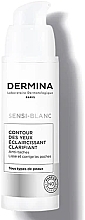 Fragrances, Perfumes, Cosmetics Whitening Eye Cream - Dermina Sensi-Blanc Whitening Clarifying Eye Contour