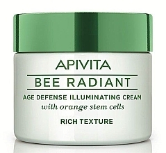 Fragrances, Perfumes, Cosmetics Intensive Face Cream - Apivita Bee Radiant Rich Cream