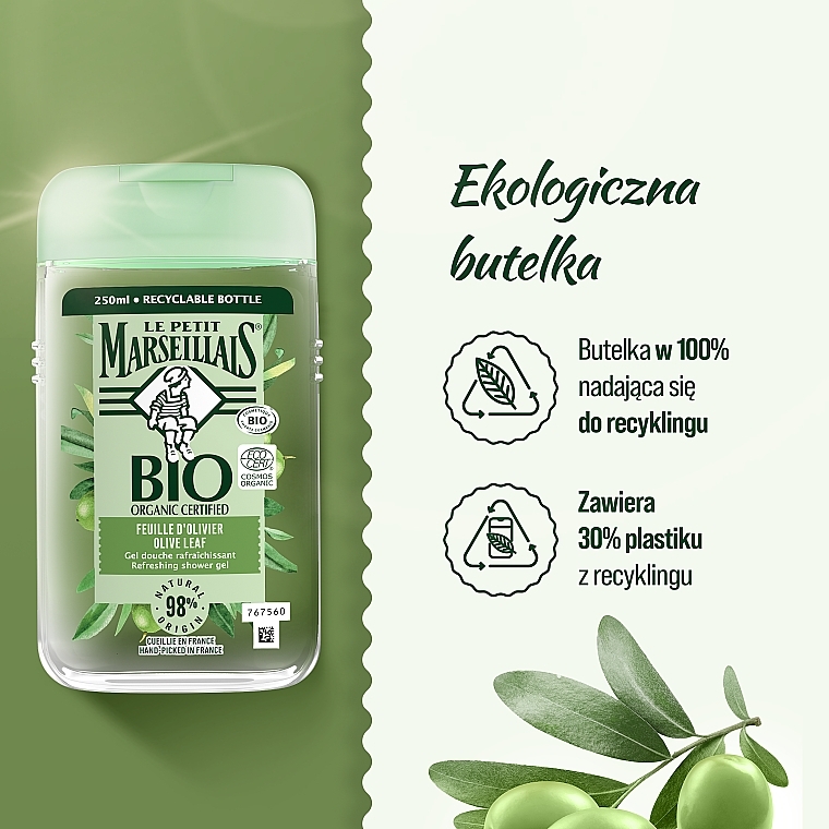 Olive Leaves Bio Shower Gel - Le Petit Marseillais — photo N23