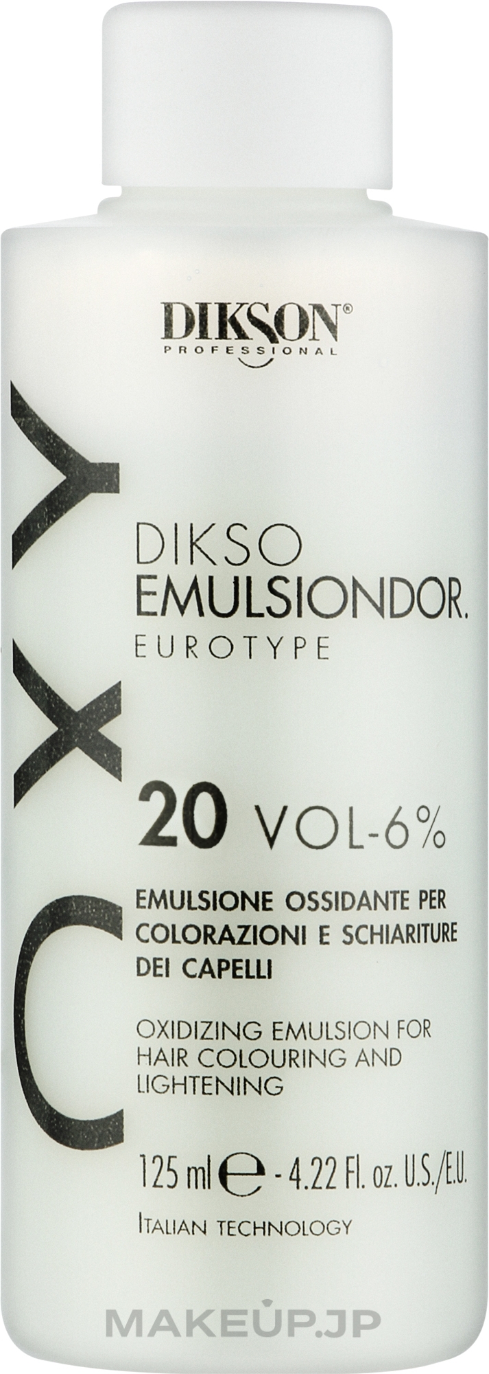 Hair Oxydant - Dikson Oxy Oxidizing Emulsion For Hair Colouring And Lightening 20 Vol-6% — photo 125 ml