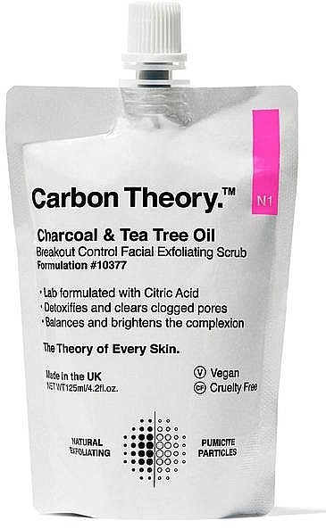 Exfoliating Face Scrub with Tea Tree Oil - Carbon Theory Facial Exfoliating Scrub — photo N1