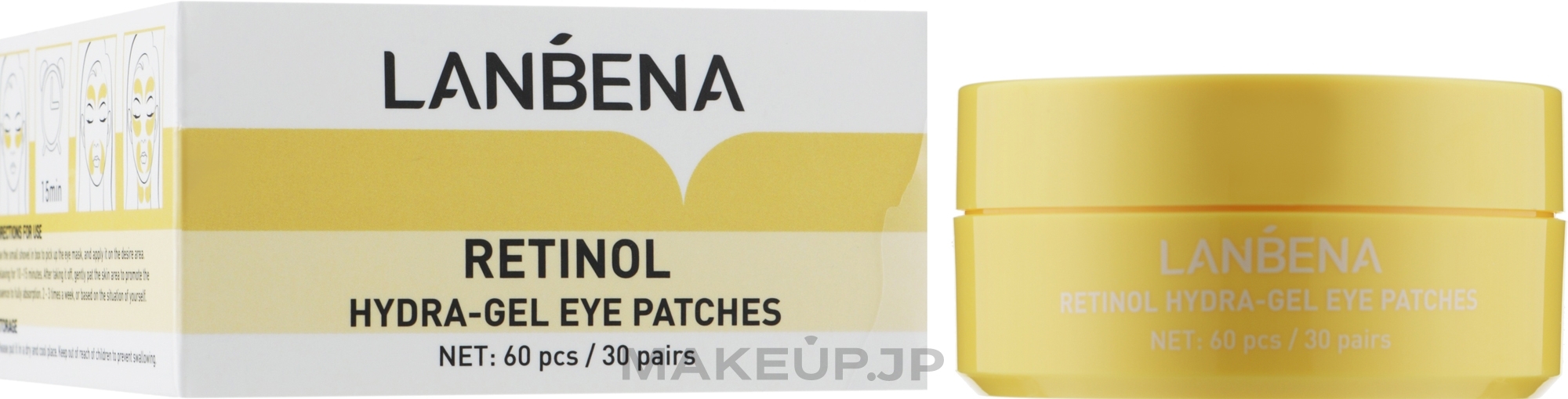 Retinol Hydra-Gel Eye Patches - Lanbena Retinol Collagen Eye Patches — photo 60 szt.
