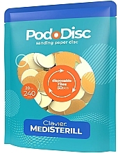 Fragrances, Perfumes, Cosmetics Replaceable Polishing Discs for Pedicure M 240/20 mm, 50 pcs. - Clavier Medisterill PodoDisc