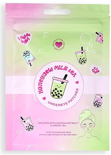 Eye Patches - I Heart Revolution Bubble Tea Honeydew Undereye Patches — photo N1