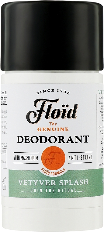 Deodorant Stick - Floid Vetyver Splash Deodorant — photo N1