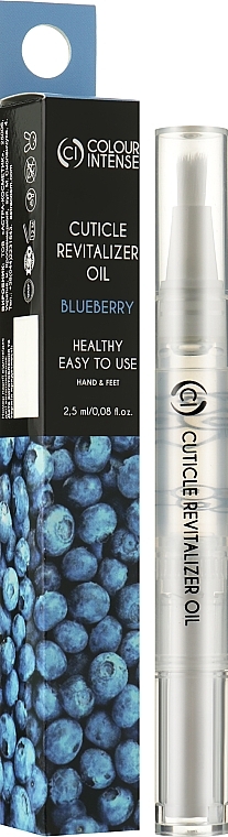 Repairing Cuticle Oil "Blueberry" - Colour Intense Cuticle Revitalizer Oil Blueberry — photo N1