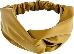 Fragrances, Perfumes, Cosmetics Faux Leather Twist Headband, mustard - MAKEUP Hair Accessories