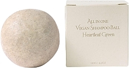 Fragrances, Perfumes, Cosmetics Green Heartleaf Solid Shampoo, in cardboard packaging - Erigeron All in One Vegan Shampoo Ball Heartleaf Green