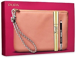 Fragrances, Perfumes, Cosmetics Makeup Set - Pupa Kit Vamp! Forever Mascara & Multiplay (mascara/9ml + pencil/0.8g + bag)