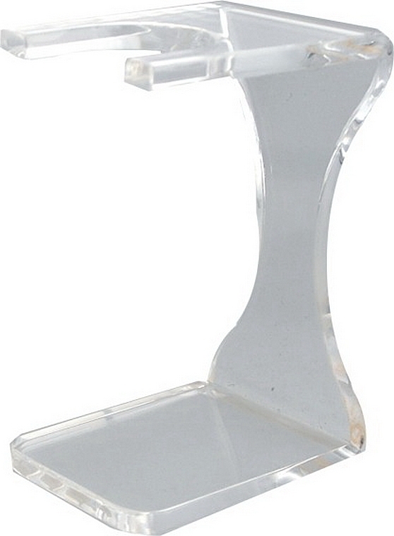 Shaving Brush Stand, transparent - Golddachs Plastic Transparent Shaving Brush Stand — photo N1