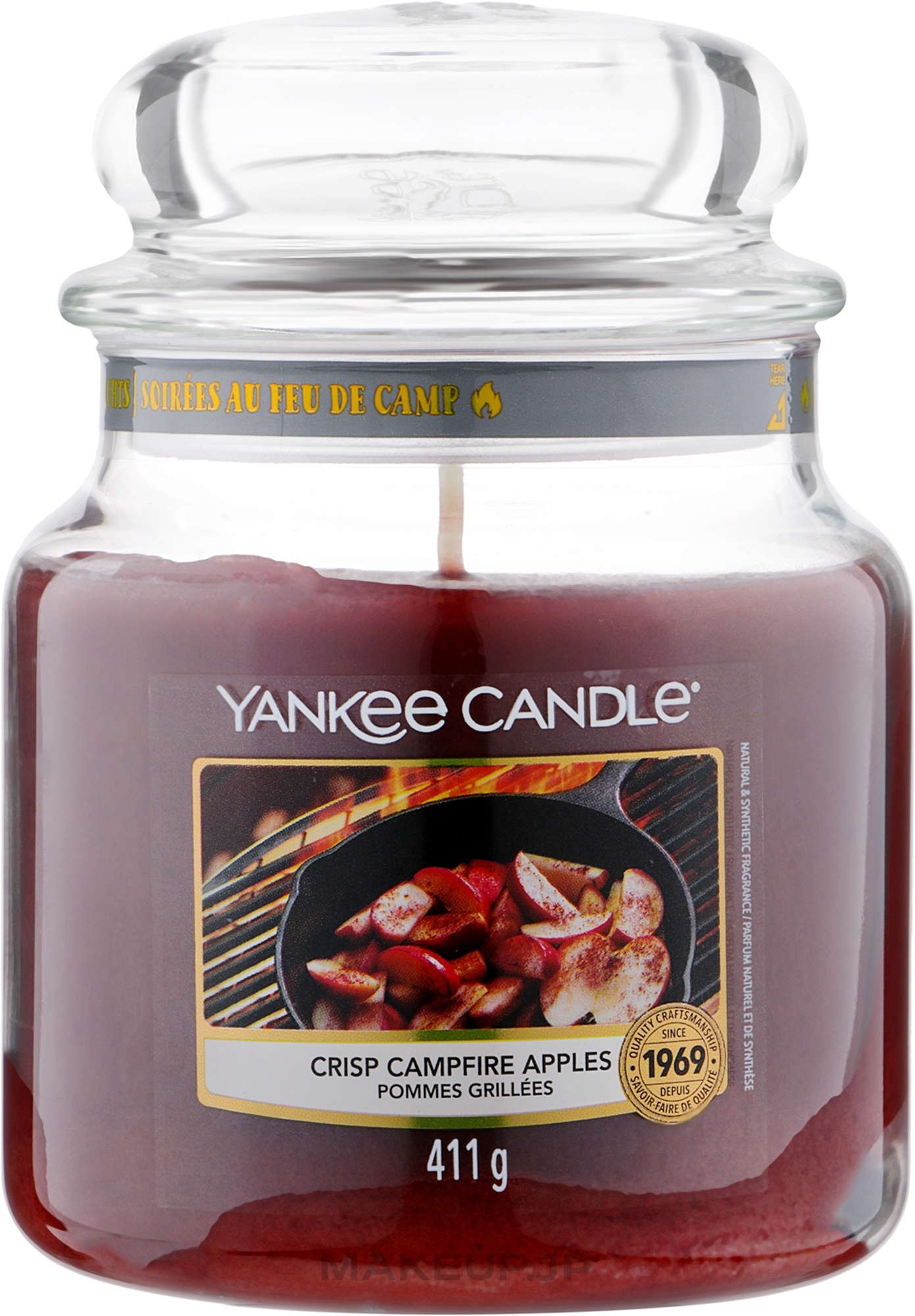 Scented Candle in Jar "Crisp Campfire Apples" - Yankee Candle Crisp Campfire Apples — photo 411 g
