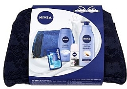 Fragrances, Perfumes, Cosmetics Set - NIVEA Smooth Sensation (sh/gel/250ml + b/milk/400ml + deo/50ml + lip/balm/4.8ml + bag)