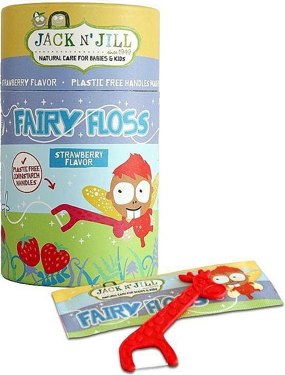 Kids Dental Dloss 'Strawberry' - Jack N' Jill Kids Fairy Floss Strawbery Flavour — photo N3