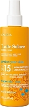 Fragrances, Perfumes, Cosmetics Face & Body Sun Milk - Pupa Sunscreen Milk Medium Protection SPF 15