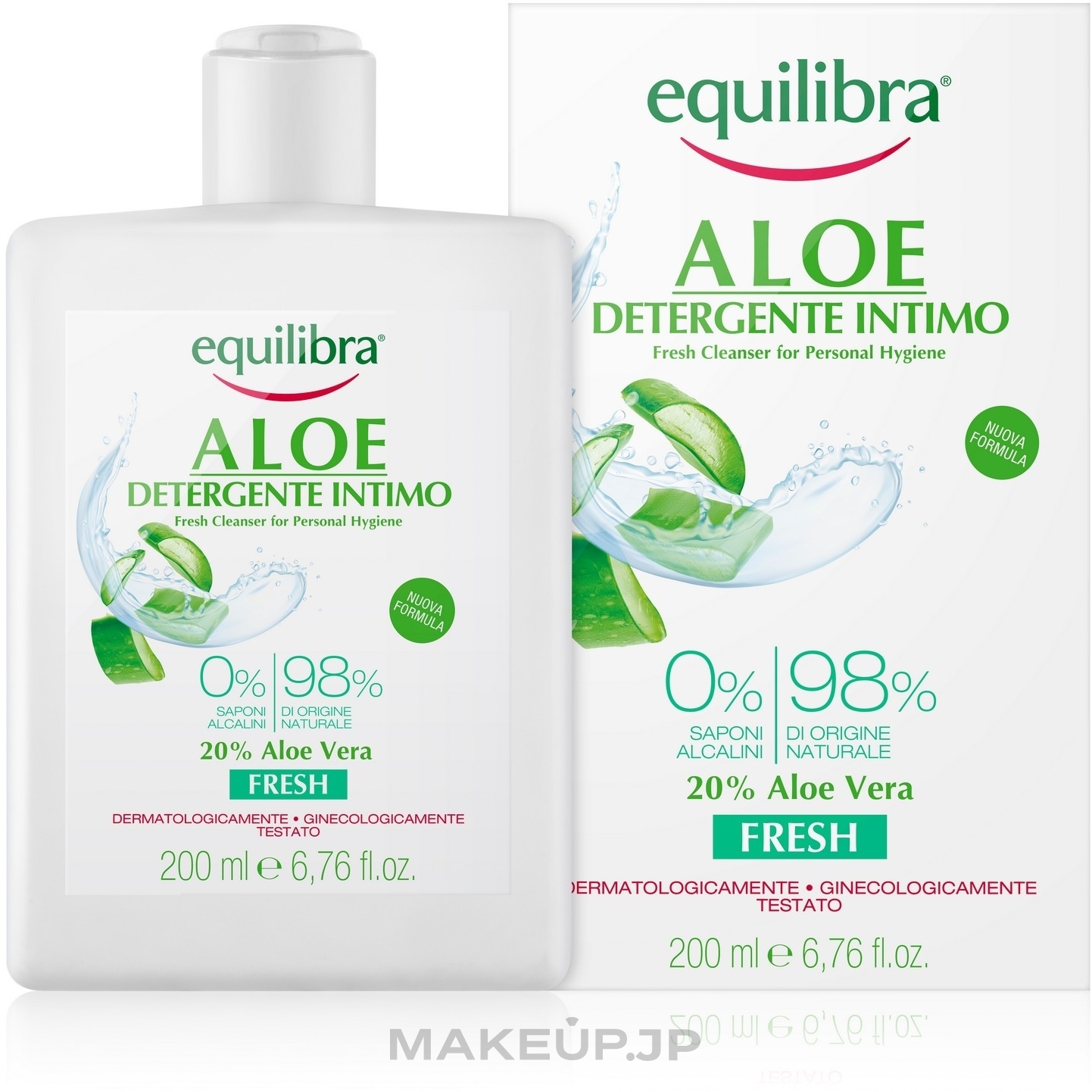 Refreshing Intimate Wash - Equilibra Aloe Fresh Cleanser For Personal Hygiene — photo 200 ml