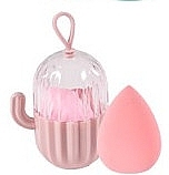 Fragrances, Perfumes, Cosmetics Makeup Sponge in Case, 38419, pink - Top Choice Blender Sponge With Case