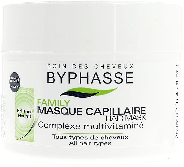 Multivitamin Complex Hair Mask for All Hair Types - Byphasse Family Multivitamin Complexe Mask — photo N1