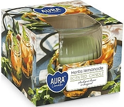 Herbal Lemonade Scented Candle in Glass - Bispol Scented Candle — photo N1