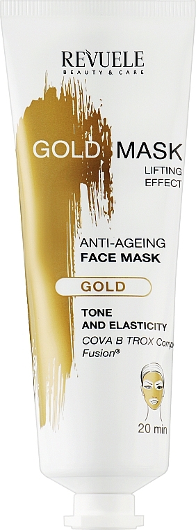 Anti-Aging Active Face Mask - Revuele Anti-Age Gold Lifting Effect Mask — photo N1