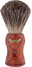 Shaving Brush - Plisson Bubinga High-mounted Handle & Russian Grey Shaving Brush — photo N1