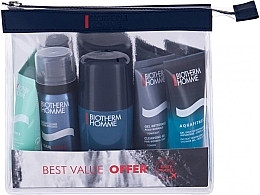 Fragrances, Perfumes, Cosmetics Set - Biotherm Homme (sham/40ml + shave/foam/50 ml + face/gel/20 ml + deo/75ml + clean/gel/40ml + bag)