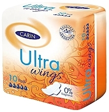 Fragrances, Perfumes, Cosmetics Sanitary Pads, 10 pcs - Carin Ultra Wings 0% Perfume