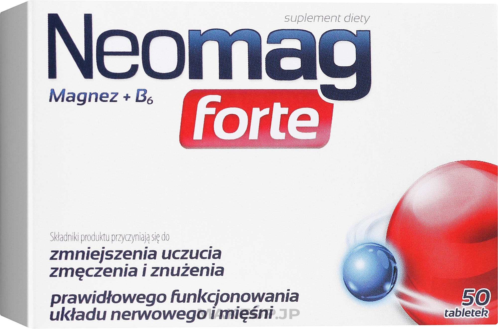 Dietary Supplement Tablets - Aflofarm NeoMag Forte — photo 50 szt.