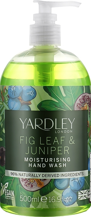 Fig Leaf & Juniper Hand Wash - Yardley Fig Leaf & Juniper Moisturising Hand Wash — photo N3