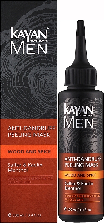 Anti-Dandruff Peeling Mask - Kayan Professional Men Anti-Dandruff Peeling Mask  — photo N2