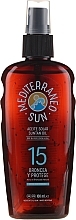 Tanning Oil - Mediterraneo Sun Coconut Suntan Oil Dark Tanning SPF15 — photo N1