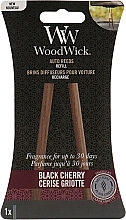 Car Reed Diffuser (refill) - Woodwick Black Cherry Auto Reeds Refill — photo N1