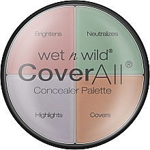 Fragrances, Perfumes, Cosmetics Face Corrector - Wet N Wild Fragrances Coverall Correcting Palette Color