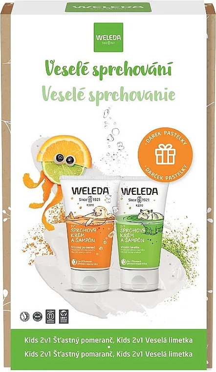 Set - Weleda Kids Happy Shower Set (sh/gel/150mlx2) — photo N1