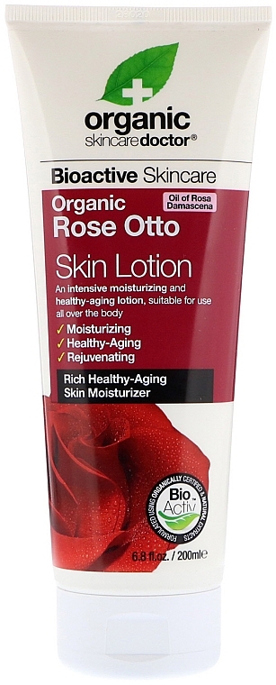 Rose Otto Body Lotion - Dr. Organic Bioactive Skincare Rose Otto Skin Lotion — photo N2