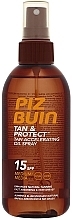 Protecting & Tan Accelerating Oil - Piz Buin Tan&Protect Tan Accelerating Oil Spray SPF15 — photo N1