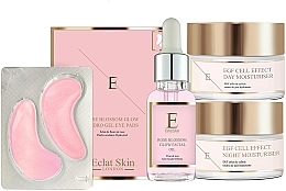Fragrances, Perfumes, Cosmetics Set - Eclat Skin London Rose Blossom (d/cr/50ml + n/cr/50ml + oil/30ml + patch/10pcs)