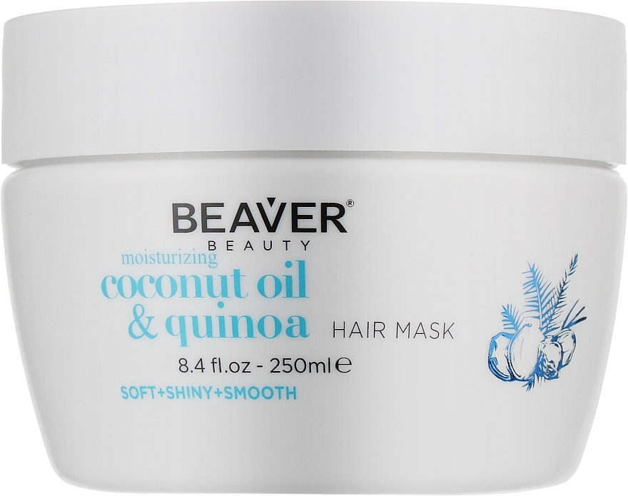 Moisturizing Coconut Oil Mask for Dry Hair - Beaver Professional Coconut Oil & Quinoa Moisturizing Hair Mask — photo N1