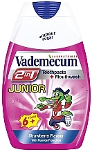 Fragrances, Perfumes, Cosmetics Kids Toothpaste 2in1 with Strawberry Scent - Vademecum Junior 2in1 Toothpaste + Mouthwash