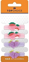 Fragrances, Perfumes, Cosmetics Elastic Hair Band, 22951, 4 pcs, strawberry & grape - Top Choice