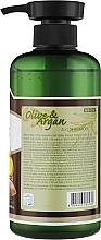 Damaged Hair Shampoo with Argan and Olive Oil - 3W Clinic Plive & Argan 2 In 1 Shampoo — photo N4