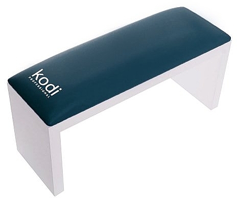 Manicure Hand Rest, White Legs, Dark Green - Kodi Professional — photo N1