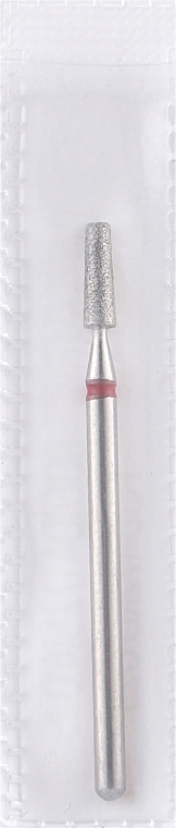 Diamond Nail File Drill Bit, frustum, L-8 mm, 2.5 mm, red - Head The Beauty Tools — photo N1