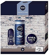 Fragrances, Perfumes, Cosmetics Set - Nivea Men Protect & Care Set (sh/gel/250ml + deo/50ml + cr/75ml)