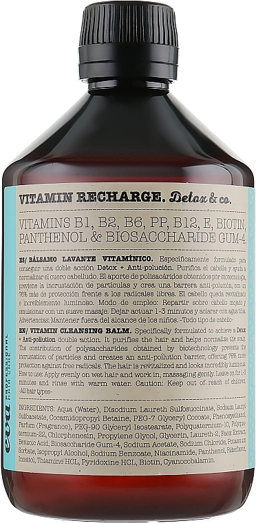Vitamin Antioxidant Shampoo - Eva Professional Vitamin Recharge Detox — photo N9