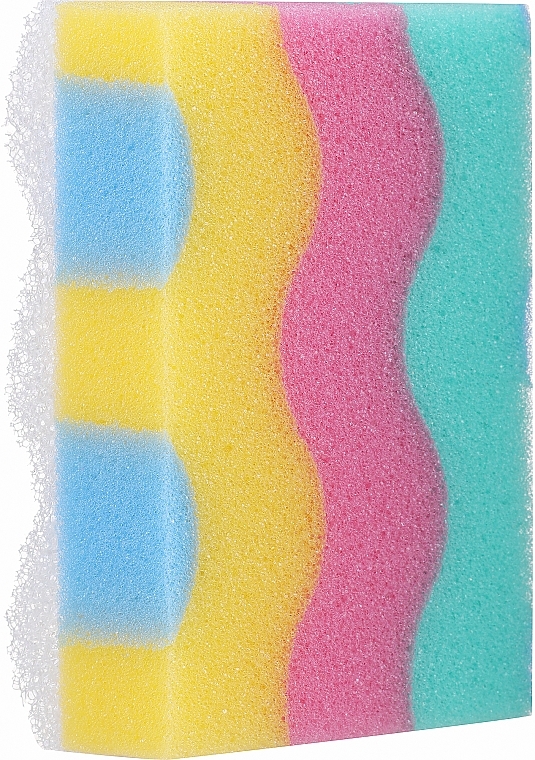 Rectangular Shower Sponge 'Rainbow 15' - Cari — photo N1